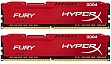  Kingston HyperX Fury DDR4 16GBx2 2933 CL17, Red (HX429C17FRK2/32)