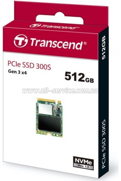  SSD M.2 2230 512GB Transcend (TS512GMTE300S)