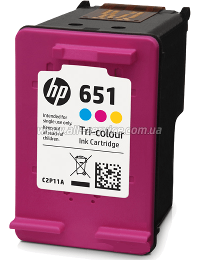  HP 651 HP Deskjet 5575. Officejet 202 C/ M/ Y (C2P11AE)