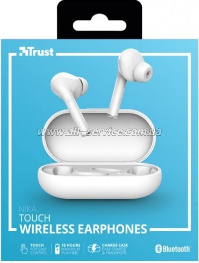 �������� Trust Nika Touch True Wireless White (23705)