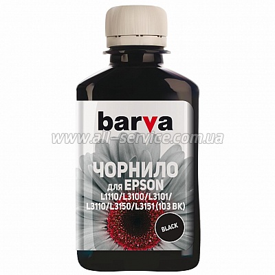  Barva    EPSON L1110/ L3100 (103) BLACK 100  (E103-690)
