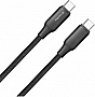 ���� ������ USB-C to USB-C 1.0m 3A 60W TPE embossed black ColorWay (CW-CBPDCC101-BK)