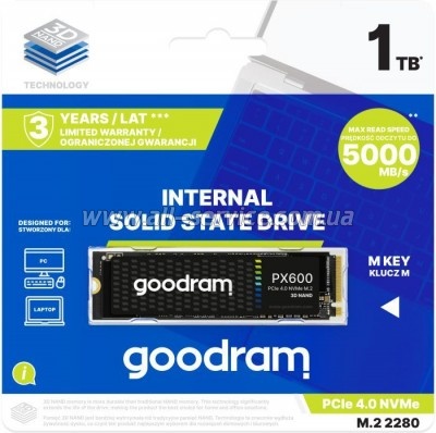  SSD M.2 2280 1TB PX600 Goodram (SSDPR-PX600-1K0-80)