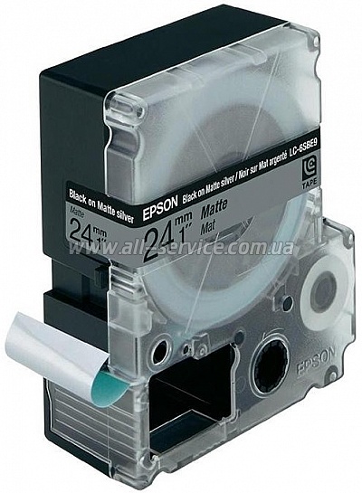 Лента Epson LC6SBE9 Matte Blk/MattSiv 24/9 (C53S627405) Лента Epson LC6SBE9 Matte Blk/MattSiv 24/9 (C53S627405)