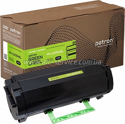 �����-�������� Patron Green Label Lexmark MX310/ MX410/ MX510/ MX511/ MX611/ 60F5H00 (PN-L605HGL)