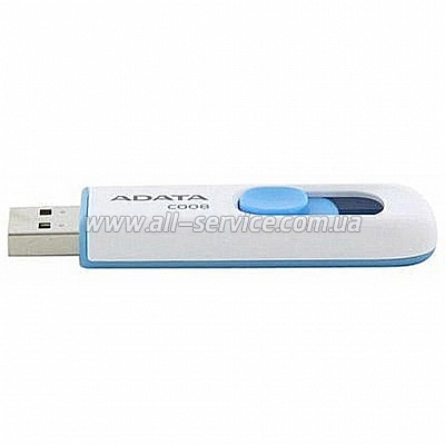  ADATA 64GB C008 White+Blue USB 2.0 (AC008-64G-RWE)