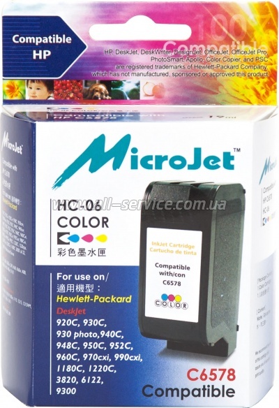 �������� HP �78 MicroJet HP DJ 930C/ 950C/ 970C ������ C6578D Color (HC-06)