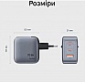 �������� ������� Vention 1xUSB-C PD70W + 1xUSB QC3.0 22.5W GaN + cable USB-C to USB-C 1.0m 5A gray (TZ-FCGH0-EU)