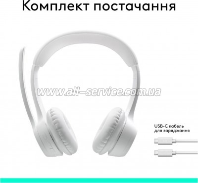  Logitech Zone 300 Bluetooth Off-White (981-001417)