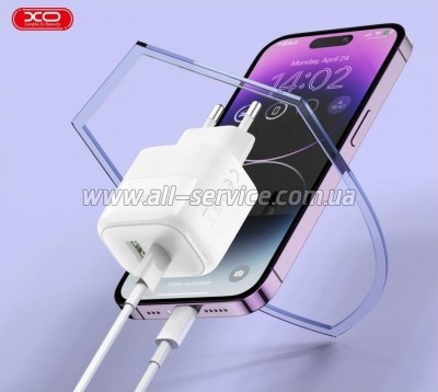 �������� ������� XO 1xUSB QC3.0 + 1xUSB-C PD 20W (XO-QC37)