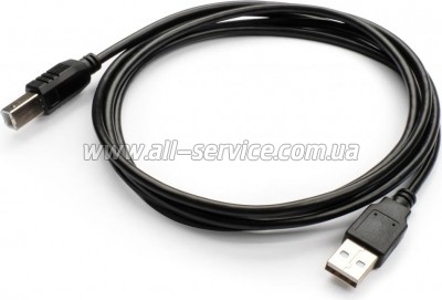 ������ ��� �������� USB 2.0 AM/BM 1.8 m Shilded Vinga (VCPDCAMBMS1.8BK)