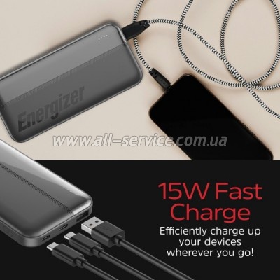 ������� ������������� Energizer 10000mAh PD 15W Black (UE10050CC)