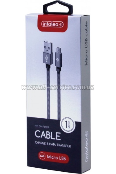 ���� ������ USB 2.0 AM to Micro 5P 1.0m CBGNYM1 grey Intaleo (1283126477676)