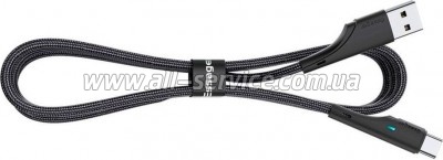 ���� ������ USB 2.0 AM to USB-C 0.25m black Essager (EXCT-LSB01)