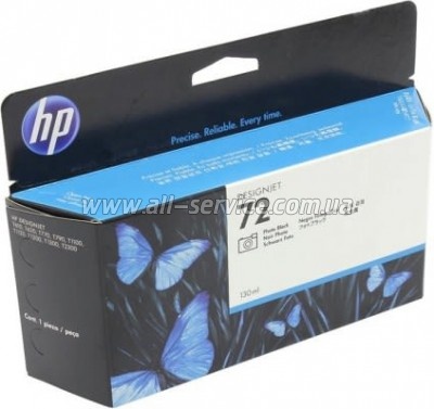 HP 72 DJ T610/ T1100 photo black (C9370A)