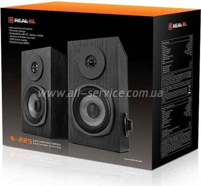   REAL-EL S-225 USB Black