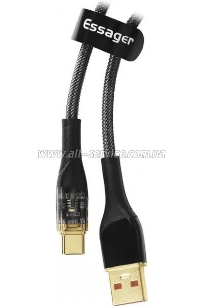 ���� ������ USB 2.0 AM to USB-C 1.0m 7A black Essager (EXCT-XJ01-P)