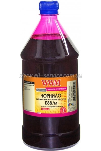  WWM Epson 108/ Epson L8050/ L18050 1000 Magenta (E88/M-4)