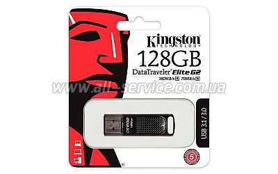  128GB Kingston USB 3.1 DT Elite G2 Meta Black (DTEG2/128GB)