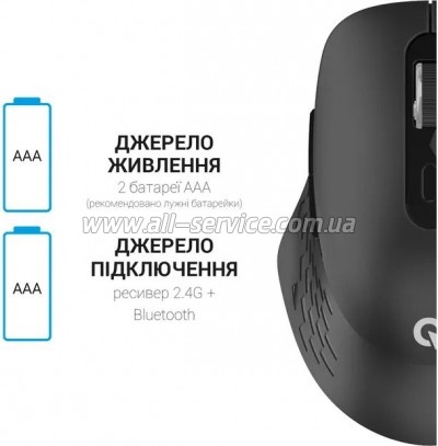  OfficePro M230B Silent Click Wireless/Bluetooth Black (M230B)