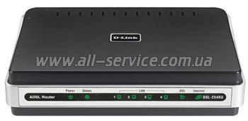 - D-Link DSL-2540U 1port ADSL2+ 4port (DSL-2540U/BRU/T1B)