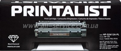  PRINTALIST HP LJ 1010/ 1020/ Canon LBP-2900  Q2612A/ Canon 703 (HP-Q2612A-PL)
