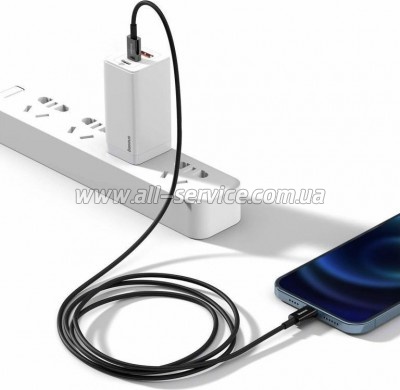 ���� ������ USB-C to Lightning 1.0m 20W Superior Series Black Baseus (CATLYS-A01)