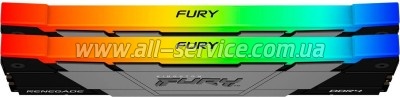 ������ ������ ��� ���������� DDR4 64GB (2x32GB) 3600 MHz FURY Renegade RGB Kingston Fury (ex.HyperX) (KF436C18RB2AK2/64)