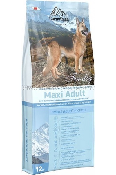 Сухой корм для собак Carpathian Pet Food Maxi Adult 12 кг (4820111140701) Сухой корм для собак Carpathian Pet Food Maxi Adult 12 кг (4820111140701)
