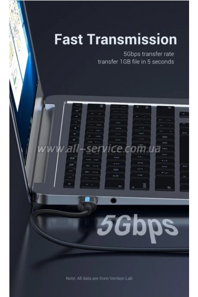 ���� ������ USB 3.0 AM/AM 1.5m PVC black Vention (CONBG)