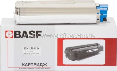 �����-�������� BASF OKI C5800/ C5900 ������ 43324424 Black (BASF-KT-C5800B-43324424)