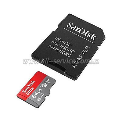   SanDisk 64GB microSD class 10 UHS-I Ultra (SDSQUAB-064G-GN6MA)