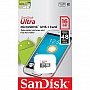 Карта памяти SanDisk 16GB microSDHC C10 UHS-I Ultra (SDSQUNS-016G-GN3MN)
