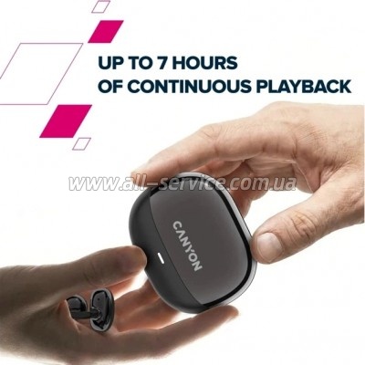 �������� Canyon OWS Ear Clips OnFlow 14 Black (CNS-TWS14B)