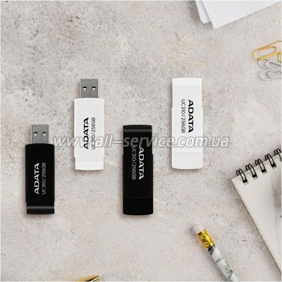 USB   ADATA 64GB UC310 Black USB 3.0 (UC310-64G-RBK)