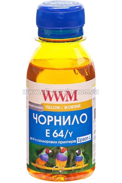 Чернила WWM для Epson L110/ L210/ L355 100г Yellow (E64/Y-2) Чернила WWM для Epson L110/ L210/ L355 100г Yellow (E64/Y-2)