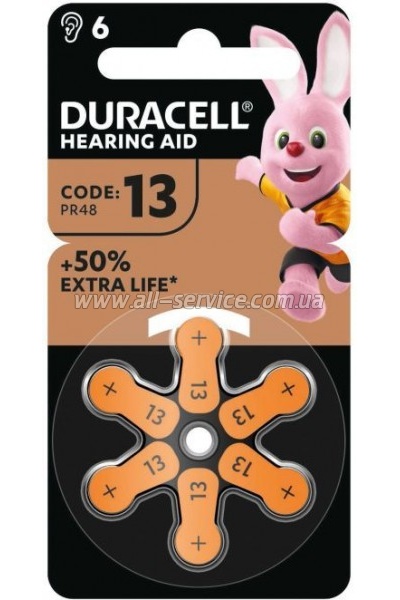     Duracell Hearing Aid 13 6. (5004322)