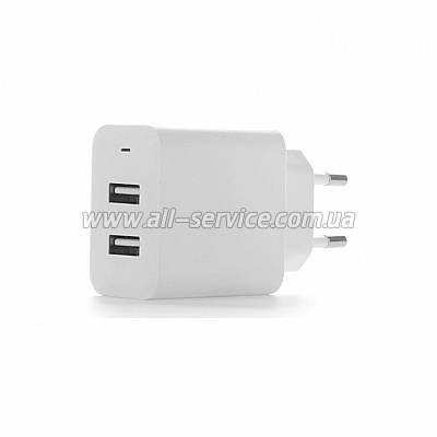   Colorway 2USB AUTO ID 4.8A 24W (CW-CHS016-WT)
