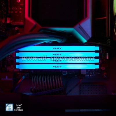    DDR4 16GB 3200 MHz Beast RGB Kingston Fury (ex.HyperX) (KF432C16BB2A/16)