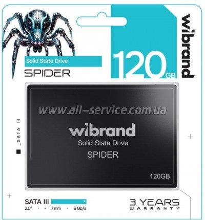 SSD 2.5" 120GB Spider Wibrand (WI2.5SSD/SP120GBST)