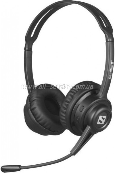 �������� Sandberg Wireless Headset ANC+ENC Bluetooth Black (126-44)