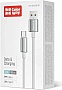 ���� ������ USB 2.0 AM to USB-C 1.0m 3A zinc alloy braided white ColorWay (CW-CBUC098-WT)