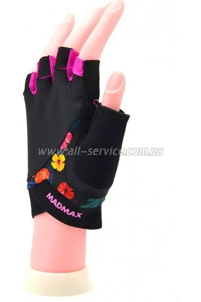    MadMax MFG-770 Flower Power Gloves Black/Pink XS (MFG-770_XS)
