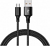 ���� ������ USB 2.0 AM to Micro 5P 2.0m 1.5A braided black XO (NB143-M2-BK)