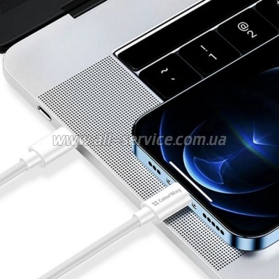   ColorWay USB-C to USB-C 2.0m 3A 65W white (CW-CBPDCC056-WT)