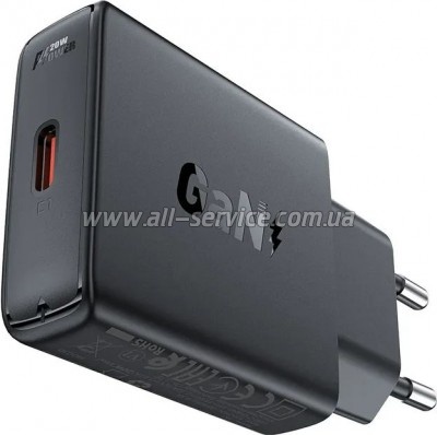 �������� ������� Acefast A65 USB-C PD 20W GaN ultra-thin Black (6974316282686)