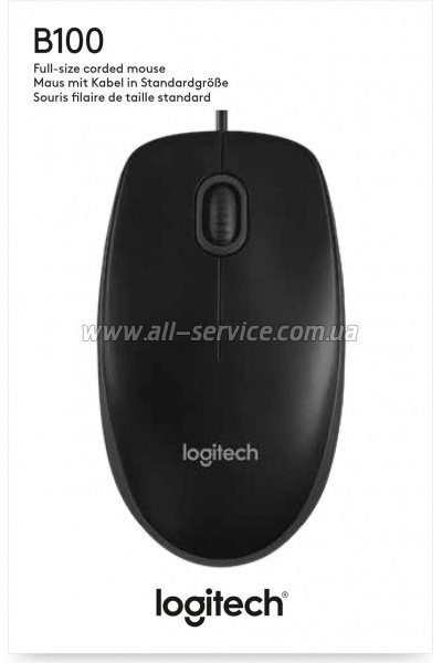  Logitech B100 Black (910-003357)