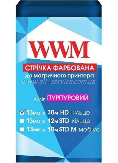 ����� WWM 13 mm*30 m HD ������ Purple (M13.30HP)
