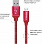 ���� ������ USB 2.0 AM to Micro 5P 2.0m red ColorWay (CW-CBUM009-RD)