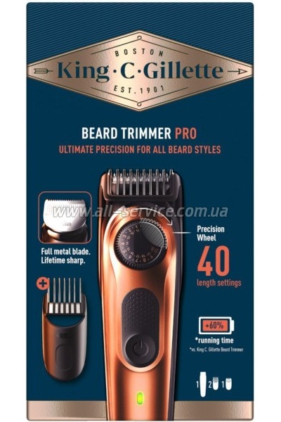 ������� Gillette King C. Beard Trimmer Pro ��� ������ (8700216659659)
